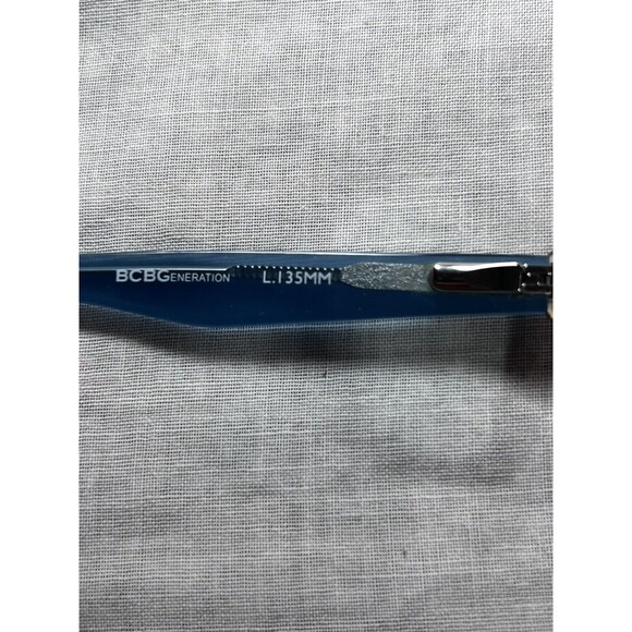BCBGeneration Eyeglasses Frames Only, 50-16-135, 0002, Blue Stripe Horn Style - Picture 4 of 7